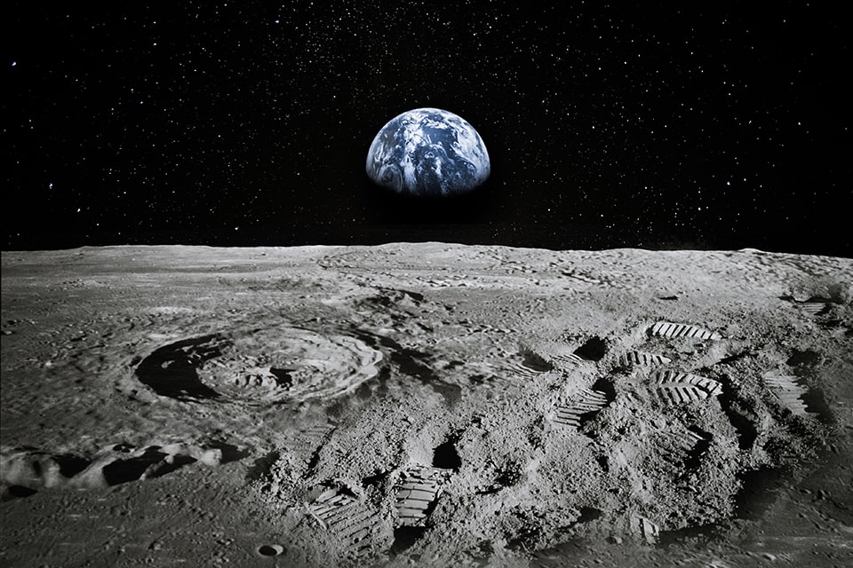Earth from Moon NASA