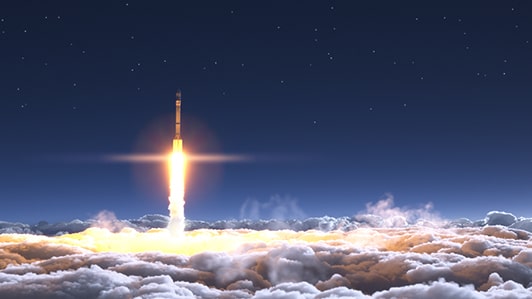 Rocket Launch Sky High Dynamic Application